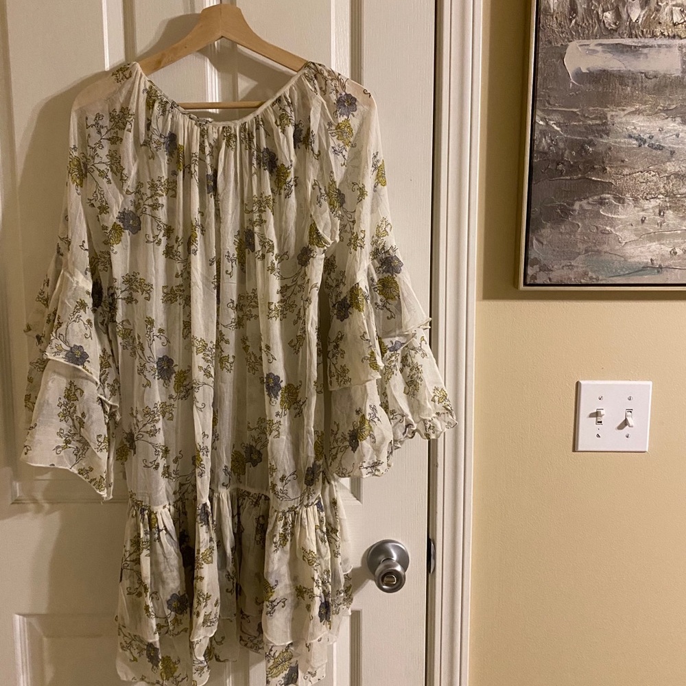 Free People sheer floral dress